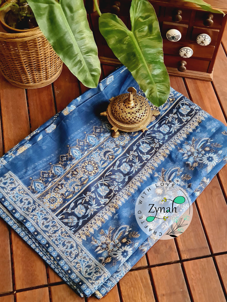 Zynah Pure Raw Silk Kani Saree with Grand Pallu; Custom Stitched/Ready-made Blouse, Fall, Petticoat; Shipping available USA, Worldwide