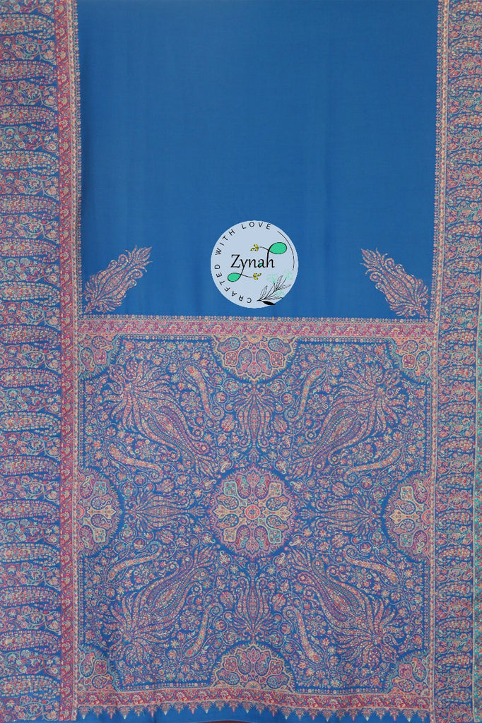 Zynah Pure Silk Kani Jamawar Saree with Grand Pallu & Border; Custom Stitched/Ready-made Blouse, Fall, Petticoat; Shipping available USA, Worldwide