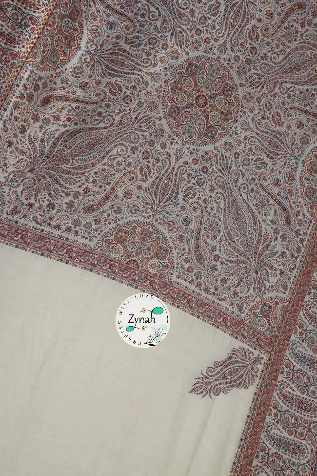 Zynah Pure Silk Kani Jamawar Saree with Grand Pallu & Border; Custom Stitched/Ready-made Blouse, Fall, Petticoat; Shipping available USA, Worldwide