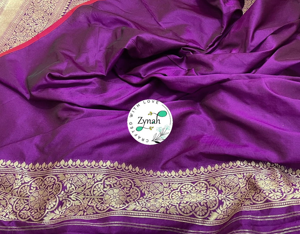 Zynah Pure Banarasi Soft Silk Saree with Patan Patola Weave; Custom Stitched/Ready-made Blouse, Fall, Petticoat; Shipping available USA, Worldwide