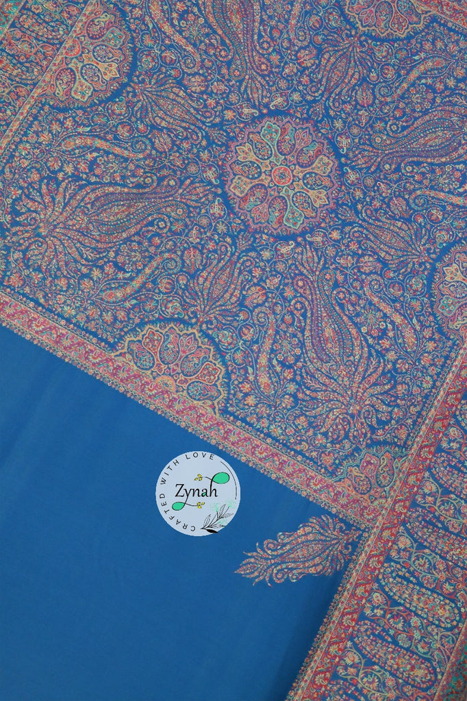 Zynah Pure Silk Kani Jamawar Saree with Grand Pallu & Border; Custom Stitched/Ready-made Blouse, Fall, Petticoat; Shipping available USA, Worldwide
