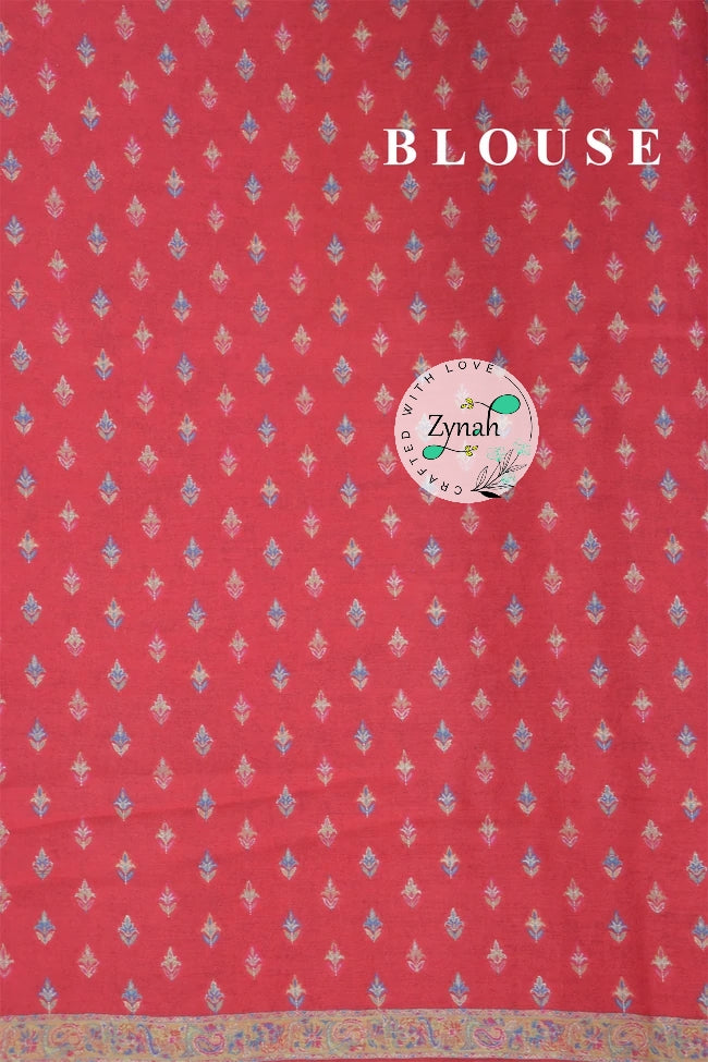 Zynah Pure Silk Kani Jamawar Saree with Grand Pallu & Border; Custom Stitched/Ready-made Blouse, Fall, Petticoat; Shipping available USA, Worldwide