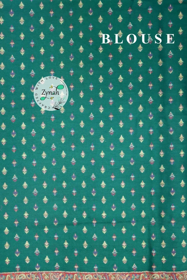 Zynah Pure Silk Kani Jamawar Saree with Grand Pallu & Border; Custom Stitched/Ready-made Blouse, Fall, Petticoat; Shipping available USA, Worldwide