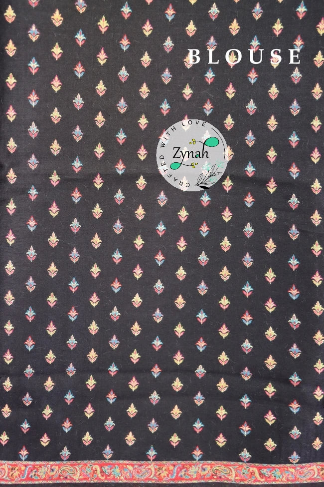 Zynah Pure Silk Kani Jamawar Saree with Grand Pallu & Border; Custom Stitched/Ready-made Blouse, Fall, Petticoat; Shipping available USA, Worldwide