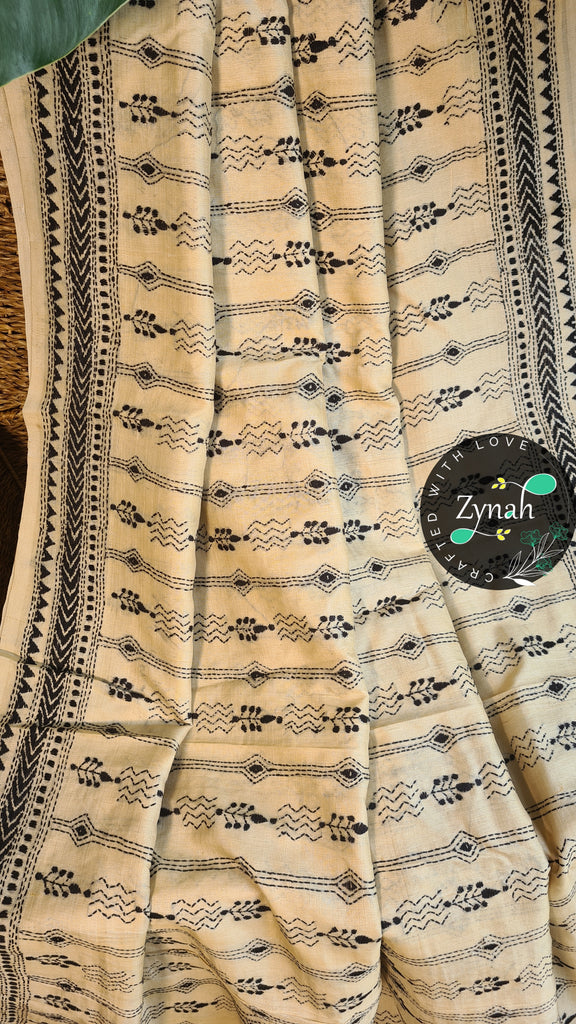 Zynah Pure Tussar Silk Kantha Saree; Custom Stitched/Ready-made Blouse, Fall, Petticoat; Shipping available USA, Worldwide