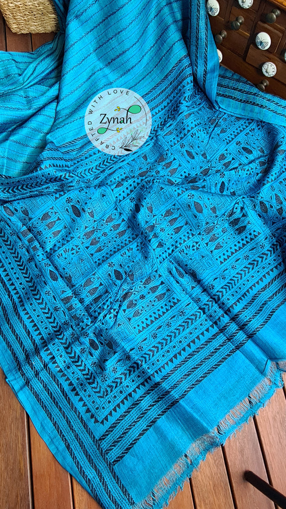 Zynah Handwoven Kantha Silk Saree; Custom Stitched/Ready-made Blouse, Fall, Petticoat; Shipping available USA, Worldwide