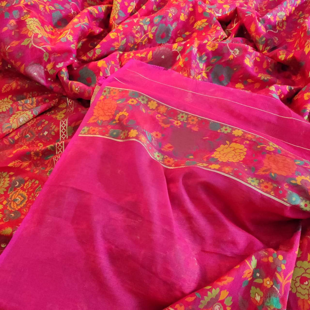 Zynah Pure Kani Silk Cotton Saree; Custom Stitched/Ready-made Blouse, Fall, Petticoat; Shipping available USA, Worldwide
