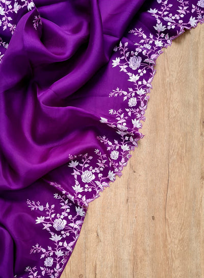 Zynah Pure Organza Saree with Cutwork & Embroidery; Custom Stitched/Ready-made Blouse, Fall, Petticoat; Shipping available USA, Worldwide