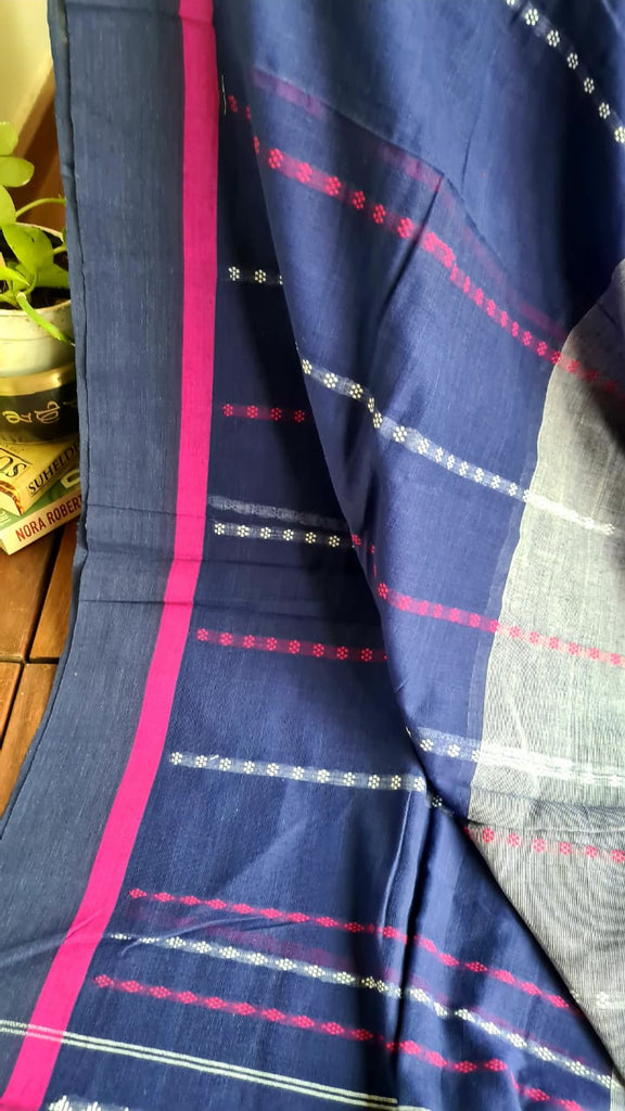 Zynah Cotton Begampuri Handwoven Saree with Readymade Blouse; Custom Stitched/Ready-made Blouse, Fall, Petticoat; Shipping available USA, Worldwide