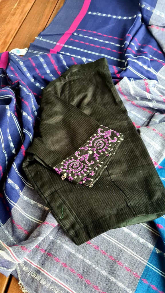 Zynah Cotton Begampuri Handwoven Saree with Readymade Blouse; Custom Stitched/Ready-made Blouse, Fall, Petticoat; Shipping available USA, Worldwide