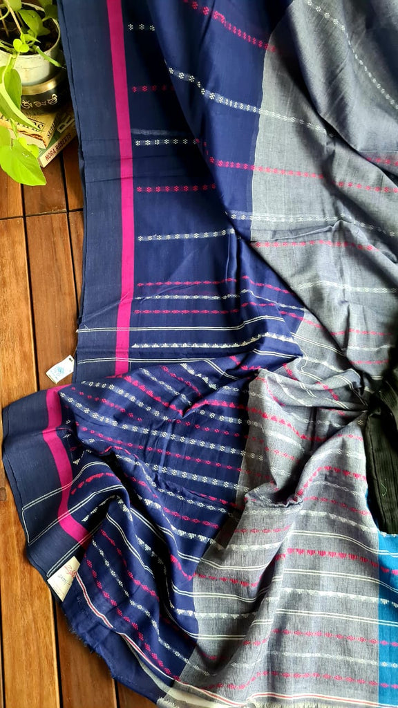 Zynah Cotton Begampuri Handwoven Saree with Readymade Blouse; Custom Stitched/Ready-made Blouse, Fall, Petticoat; Shipping available USA, Worldwide