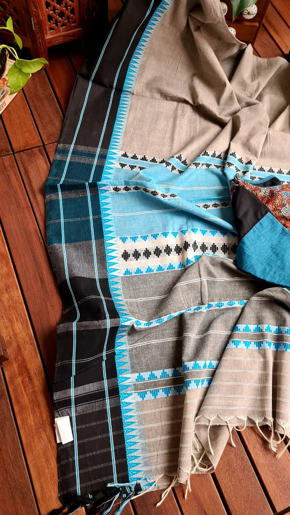 Zynah Cotton Begampuri Handwoven Saree with Readymade Blouse; Custom Stitched/Ready-made Blouse, Fall, Petticoat; Shipping available USA, Worldwide