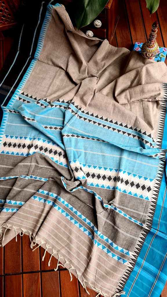 Zynah Cotton Begampuri Handwoven Saree with Readymade Blouse; Custom Stitched/Ready-made Blouse, Fall, Petticoat; Shipping available USA, Worldwide