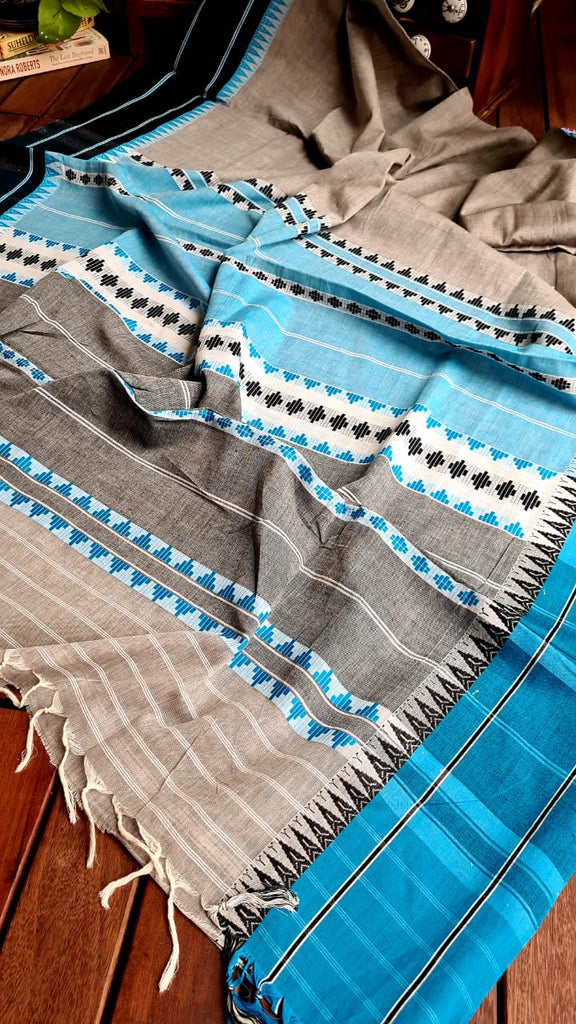 Zynah Cotton Begampuri Handwoven Saree with Readymade Blouse; Custom Stitched/Ready-made Blouse, Fall, Petticoat; Shipping available USA, Worldwide