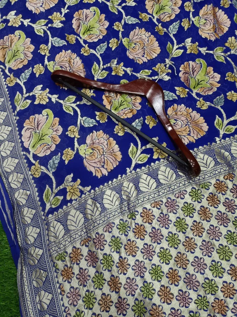 Zynah Pure Khaddi Georgette Saree with Handbrush Dye; Custom Stitched/Ready-made Blouse, Fall, Petticoat; Shipping available USA, Worldwide