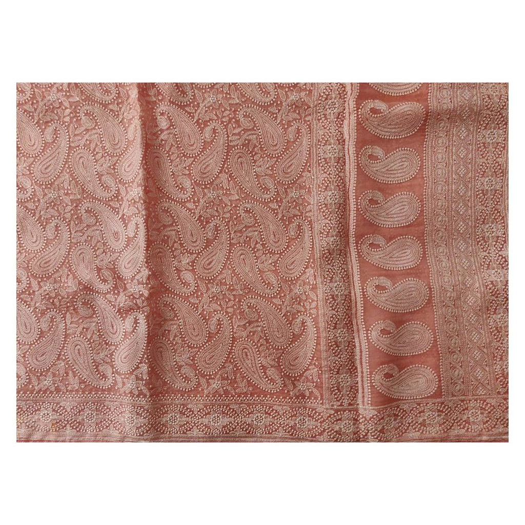 Zynah Pure organza Silk Saree with Chikankari Embroidery; Custom Stitched/Ready-made Blouse, Fall, Petticoat; Shipping available USA, Worldwide