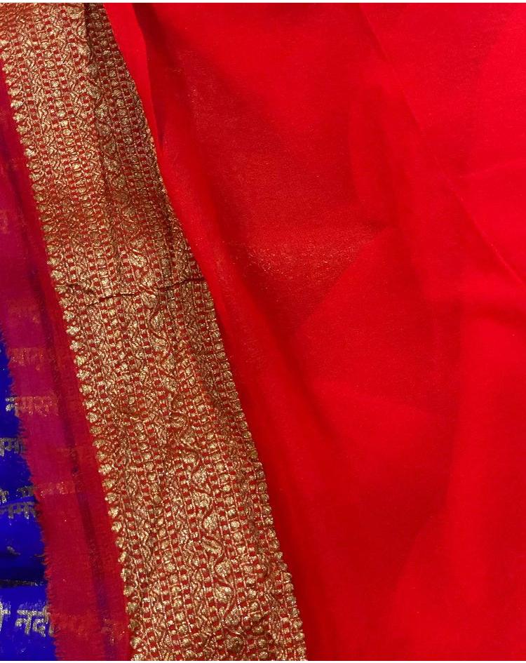 Zynah Pure Banarasi Woven Khaddi Georgette Saree with Antique Zari Weave; Custom Stitched/Ready-made Blouse, Fall, Petticoat; Shipping available USA, Worldwide