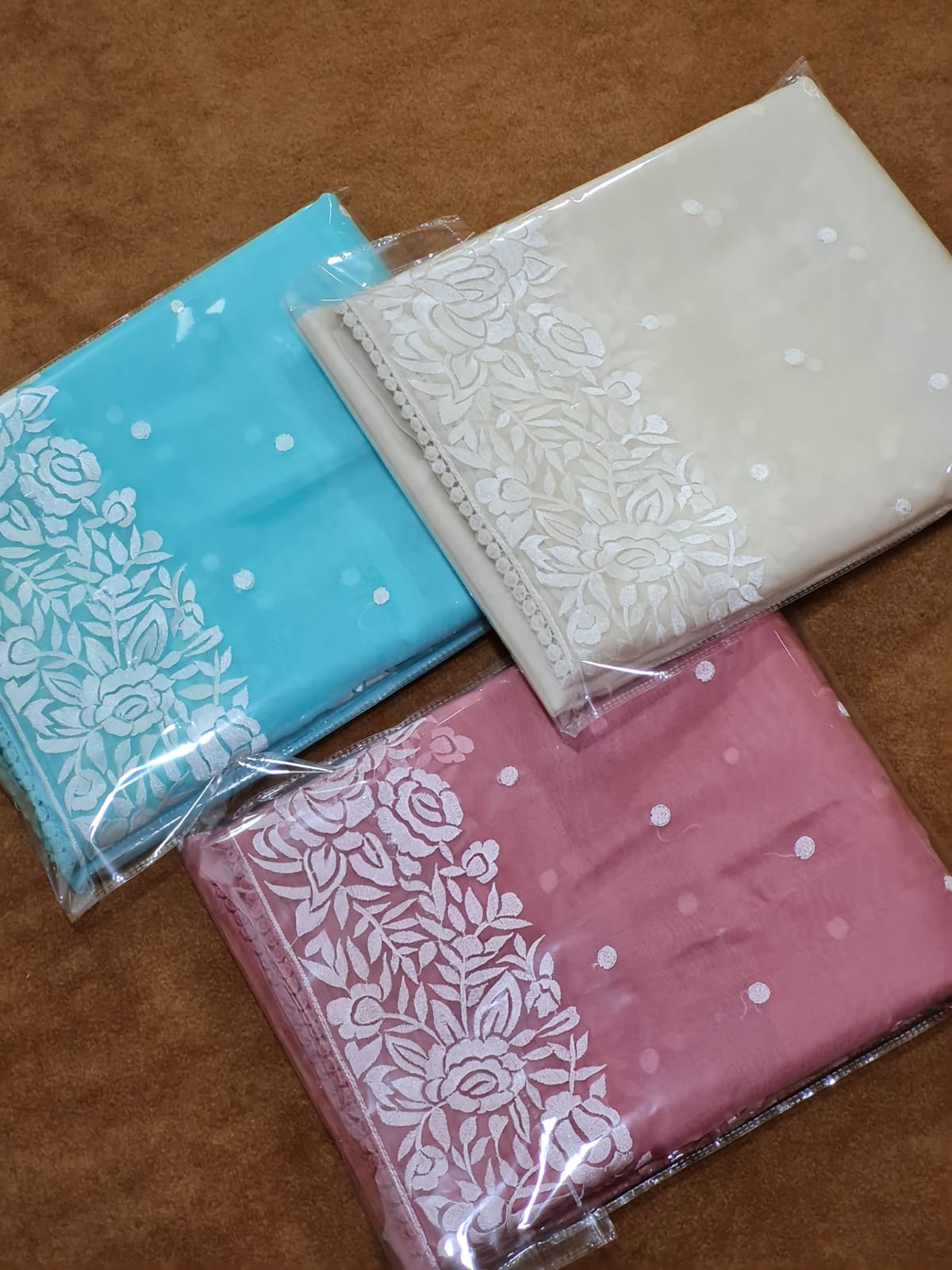 Zynah Pure Organza Handcrafted Saree with Parsi Inspired Embroidery & Crochet Lace; Custom Stitched/Ready-made Blouse, Fall, Petticoat; Shipping available USA, Worldwide