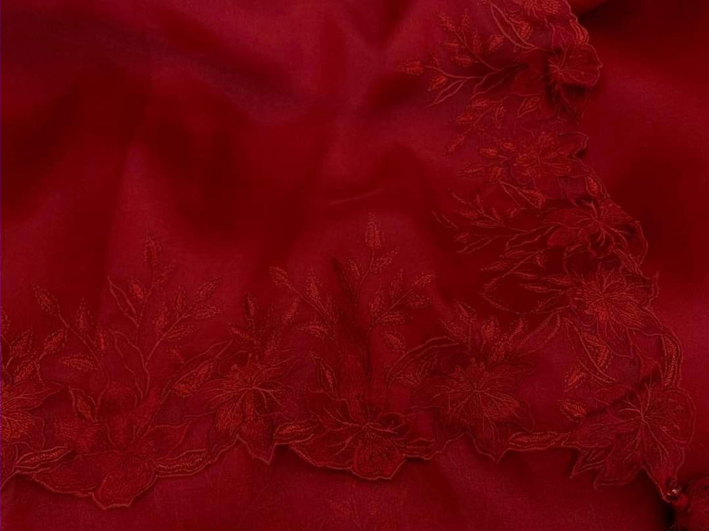 Zynah Pure Organza Saree with Cutwork & Embroidery; Custom Stitched/Ready-made Blouse, Fall, Petticoat; Shipping available USA, Worldwide