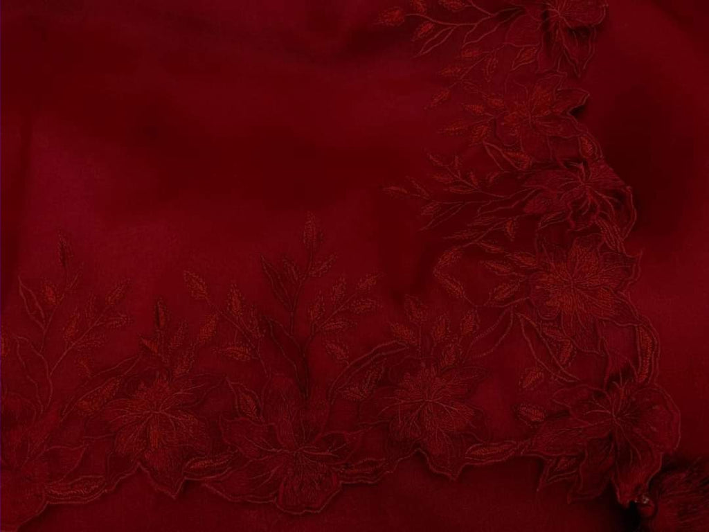 Zynah Pure Organza Saree with Cutwork & Embroidery; Custom Stitched/Ready-made Blouse, Fall, Petticoat; Shipping available USA, Worldwide