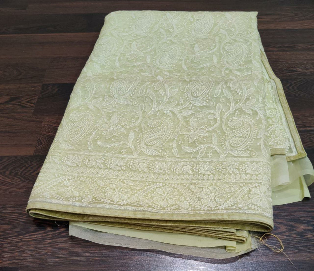 Zynah Pure Organza Chikankari Saree in Pastel Shades; Available in many colors; stitched readymade blouse,fall,petticoat,available in USA