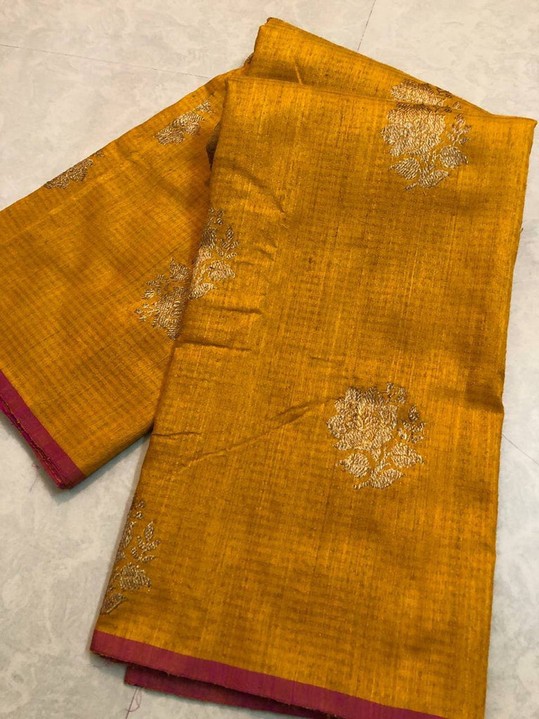 Zynah Pure Banarasi Silk Handloom Saree with hand brush dyed, Silk-marked; Custom Stitched/Ready-made Blouse, Fall, Petticoat; Shipping available USA, Worldwide