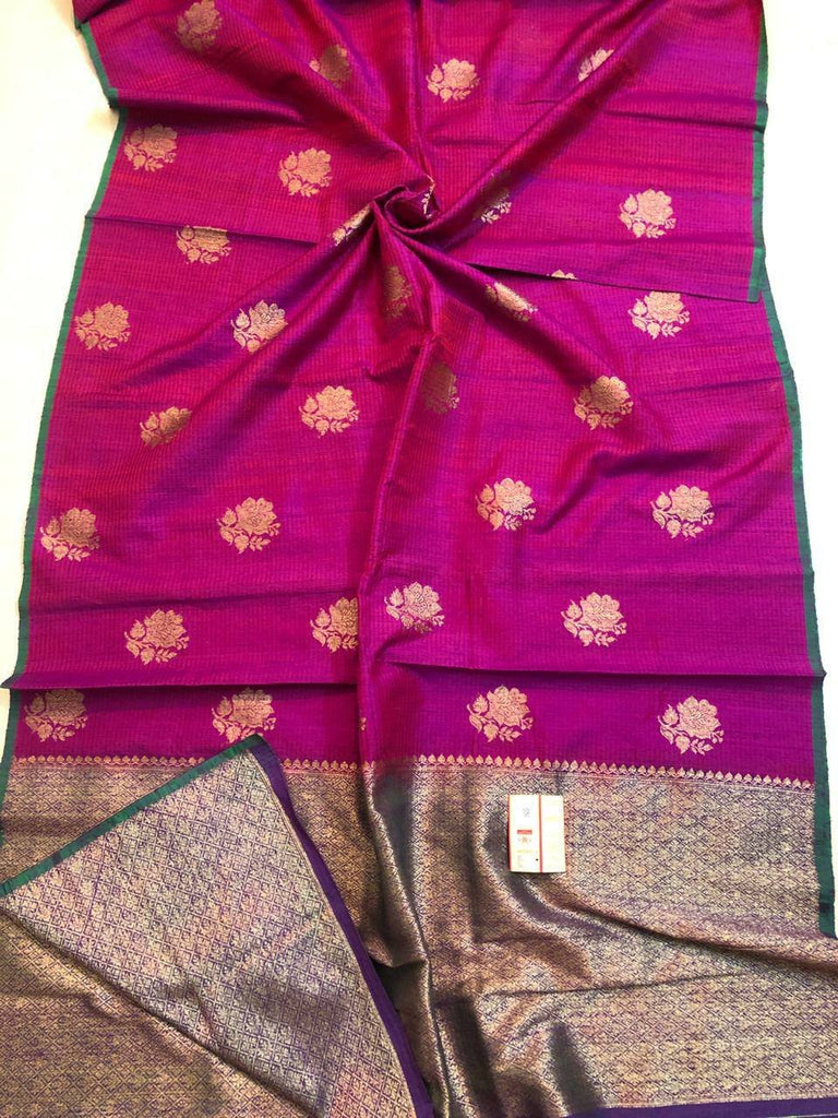 Zynah Pure Banarasi Silk Handloom Saree with hand brush dyed, Silk-marked; Custom Stitched/Ready-made Blouse, Fall, Petticoat; Shipping available USA, Worldwide