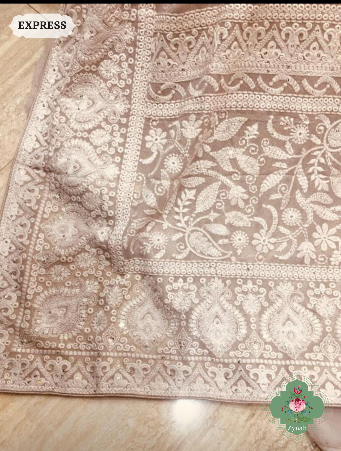 Zynah Pure Georgette Chikankari Saree With delicate butis; Custom Stitched/Ready-made Blouse, Fall, Petticoat; SKU: 0807202308