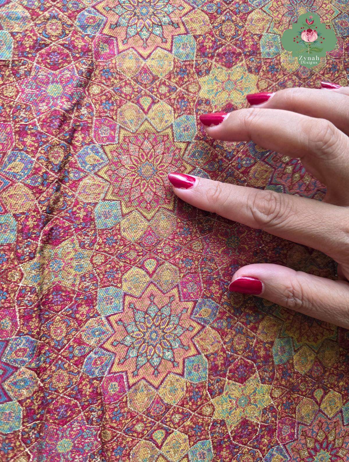 Kashmira | Dusty Rose Pink & Antique Gold Kashmiri Pure Kani Silk Jamavar Weave Saree | Made To Order
