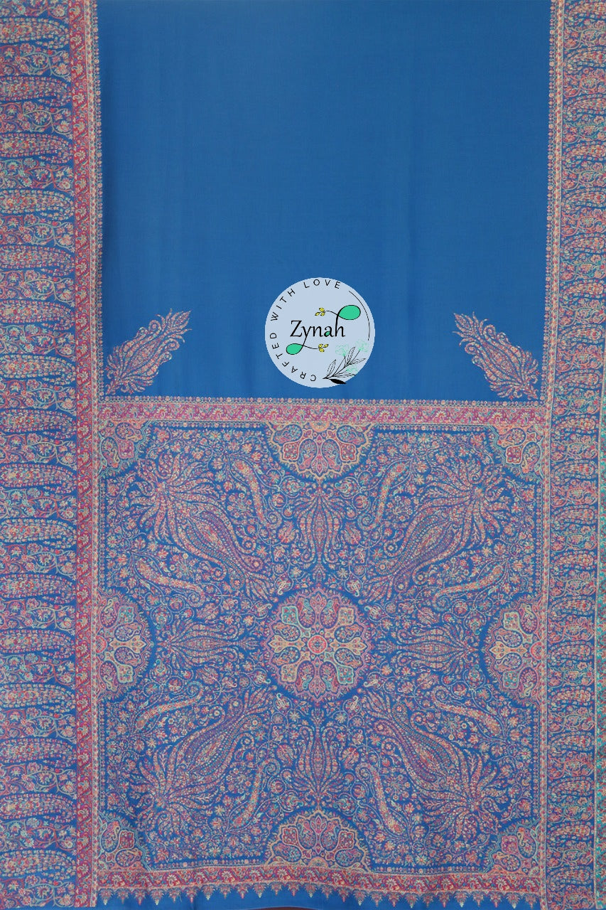 Zynah Pure Silk Kani Jamawar Saree with Grand Pallu & Border; Custom Stitched/Ready-made Blouse, Fall, Petticoat; Shipping available USA, Worldwide
