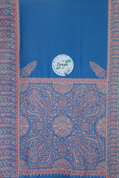Zynah Pure Silk Kani Jamawar Saree with Grand Pallu & Border; Custom Stitched/Ready-made Blouse, Fall, Petticoat; Shipping available USA, Worldwide