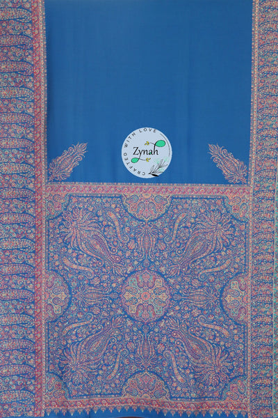 Zynah Pure Silk Kani Jamawar Saree with Grand Pallu & Border; Custom Stitched/Ready-made Blouse, Fall, Petticoat; Shipping available USA, Worldwide