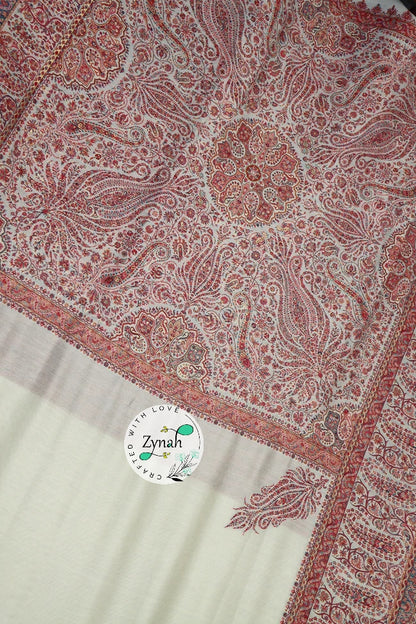 Zynah Pure Silk Kani Jamawar Saree with Grand Pallu & Border; Custom Stitched/Ready-made Blouse, Fall, Petticoat; Shipping available USA, Worldwide