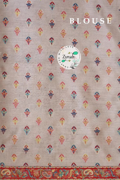 Zynah Pure Silk Kani Jamawar Saree with Grand Pallu & Border; Custom Stitched/Ready-made Blouse, Fall, Petticoat; Shipping available USA, Worldwide