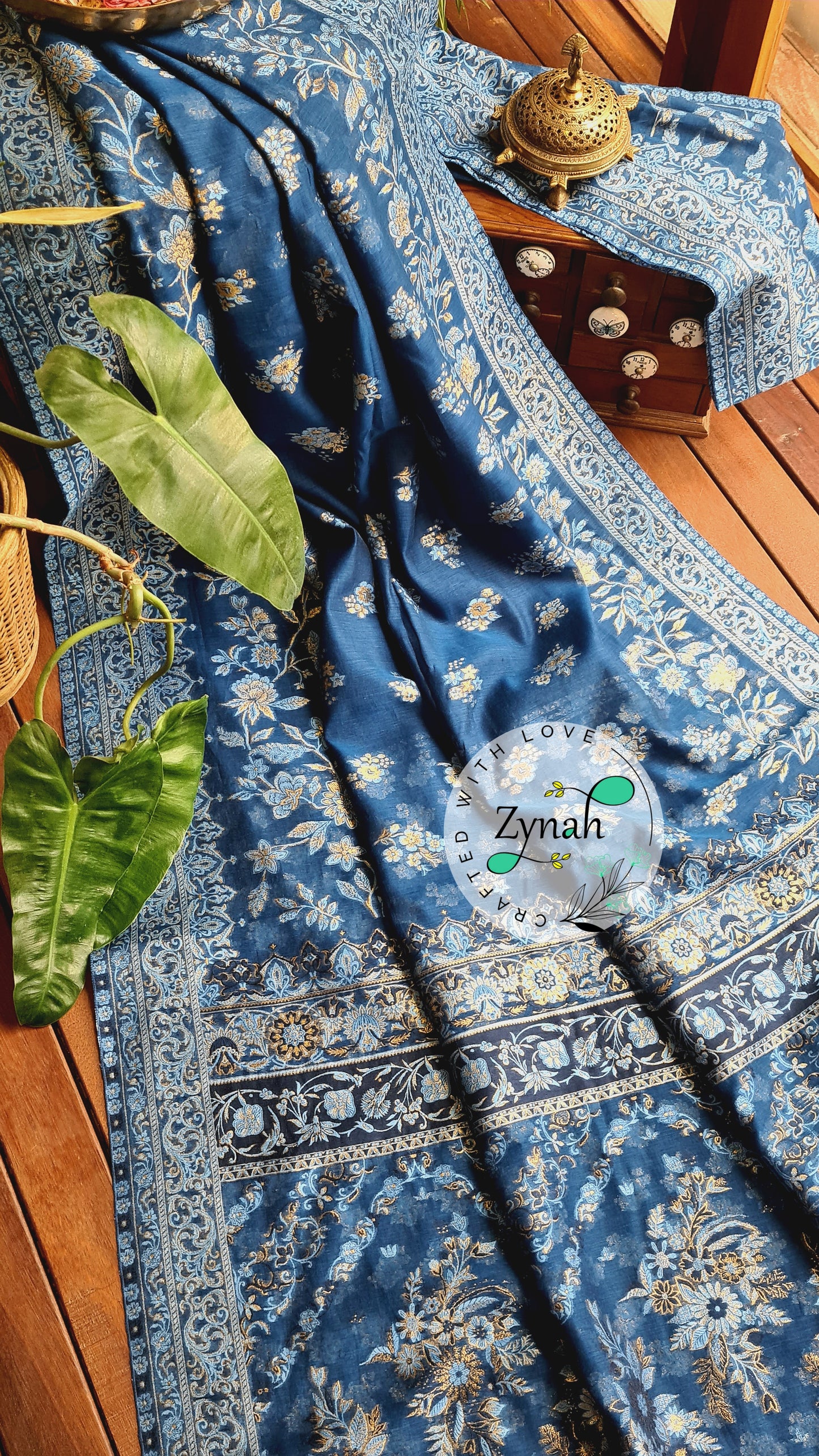 Zynah Pure Raw Silk Kani Saree with Grand Pallu; Custom Stitched/Ready-made Blouse, Fall, Petticoat; Shipping available USA, Worldwide