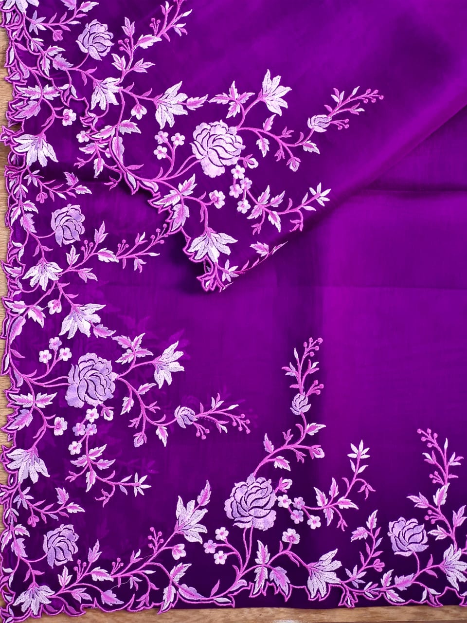 Zynah Pure Organza Saree with Cutwork & Embroidery; Custom Stitched/Ready-made Blouse, Fall, Petticoat; Shipping available USA, Worldwide