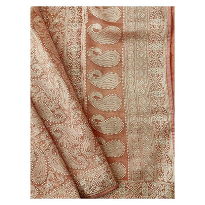 Zynah Pure organza Silk Saree with Chikankari Embroidery; Custom Stitched/Ready-made Blouse, Fall, Petticoat; Shipping available USA, Worldwide