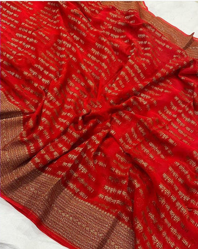 Zynah Pure Banarasi Woven Khaddi Georgette Saree with Antique Zari Weave; Custom Stitched/Ready-made Blouse, Fall, Petticoat; Shipping available USA, Worldwide