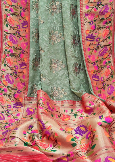 Zynah Banarasi Khaddi Georgette with Chikankari Work; Custom Stitched/Ready-made Blouse, Fall, Petticoat; Shipping available USA, Worldwide